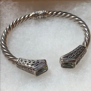 SAMUEL B Twisted 925 Sterling Silver Bangle